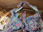Kenneth Cole 2 Piece Bikini  s m Pebble Print With Accent Y2k