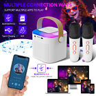 Family Ktv Speakers Stereo Bluetooth Speaker Mini Karaoke Machine W wireless Mic