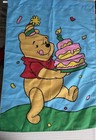 Disney Winnie The Pooh Birthday Cake Party Flag  2 Sided  Large Yard Flag