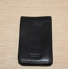 Coach Black Leather Dual Lipstick Case W  Mirror Rare Vintage