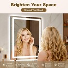 Led Bathroom Vanity Mirror With Lights  Front Light And Backlit  32x24 Lighte   