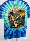 Santana   Earth Wind Fire Miraculous Supernatural Concert Tee Shirt Med Tie Dye