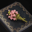 Pink Rose Enamel Brooch Floral Pin For Women Suit Dress Jewelry Decoration