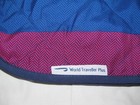 British Airways World Traveler Plus Airline Blanket Duvet Blue Red White England