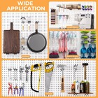 4 6 Inch Black Pegboard Hooks  36 Pack Heavy Duty Double Arm Peg Board Straight