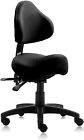 Dr lomilomi Saddle Rolling Clinic Spa Stool Chair 510 With Backrest - Open Box