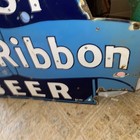 Old Pabst Blue Ribbon Beer Porcelain Sign