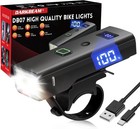 Usb Rechargeable Bike Light High Lumens Bicycle Headlight Led Display Waterproof