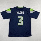 Seattle Seahawks Russell Wilson Jersey Youth Large Navy Blue Nfl Football