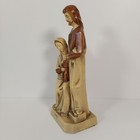 Holy Family Statue Joseph Mary Jesus Figurine Wood Look Mcm Style 11 75 Inch