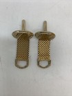  wraparound Mesh Gold Tone Cut Oval Face Vintage Swank Cuff Links