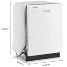 Whirlpool 24  Top Control Dishwasher Wdp540hamw 55 Dba White Energy Star