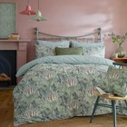 William Morris Artichoke Dusty Rose Duvet Cover Set 100 cotton Satin King Floral