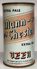 Mann-chester 12 Oz  Flat Top Beer Can