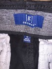 George Men   s Casual Flat Front Cargo Shorts Pockets Size 30 Black