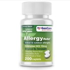 Gencare - Cetirizine Hcl 10 Mg  200 Count    24 Hour Allergy Relief Pills   Best