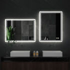 Bathroom Mirror Led 36x28in Antifog Wall Touch Vanity Illuminated Mirror Dimming