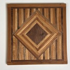Handcrafted Carmine Antidormi Wood Inlay Geometric Charcuterie Board