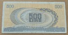 Italy          500 Lire Banknote  june 20  1966   P  93a 