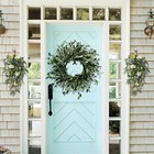 Yearround Eucalyptus Olive Wreath Charming And Colorful For Front Door Decor