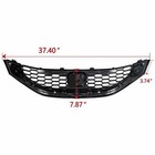 For 2013-2015 Honda Civic Sedan Front Bumper Upper Grille Grill W chrome Trim