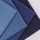 Vintage Cotton Blue Denim Fabric For Diy Dolls Clothing Jeans Dress Bag Crafts