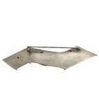 Rare Vintage Sterling Silver And Vermeil Sodalite Gem Abstract Statement Brooch