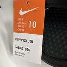 New Nike Benassi Jdi Slide Sandals Mens Black white Slip-on 343880-090 Size 10