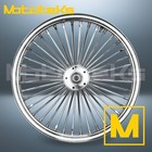 21x3 5 Fat Spoke Wheel 40 Stainless Spokes For Harley Touring Bagger Front Rim