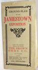 Vtg 1907 Jamestown Exposition Ground Plan  Brown Shoe Co Advertising pocket Size