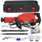 Electric Demolition Jack Hammer 2200w Heavy Duty Concrete Breaker 2 Chisel 2 Bit