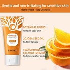 Orange Exfoliating Gel  Moisturizer Face Body Scrub Gel deep Cleansing