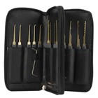 24pcs Unlocking Lock Pick Set Key Extractor Transparent Practice Padlock Tool