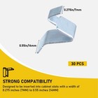 Shelf Clips - 30pcs Metal Shelf Clips For Adjustable Shelves  Bracket Replace   