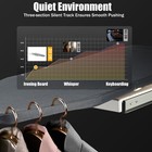32 X 12 Inch Foldable Wall Mounted Ironing Board With Removable Cover Space Grey