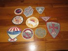  10  Vintage Sky Diver Parachute Club Patch Lot Military Airbourne Ed Collins