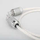Hifi Occ Silver Plated Audio Power Cable 16 Strands Us Eu Schuko Ac Supply Wires