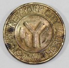 Vintage New York City Transit Authority Good For One Fare Subway Nyc Token