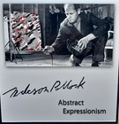 Jackson Pollock Vintage Photo Print Framed  abstract Expressionism  Plate Signed