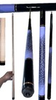 Pool Cue Stick With Leather Wrap - Violet black