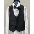 Perry Ellis Boys Slim Fit Tuxedo Black Suit Black Size 10 Kids With Out Jacket