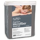 Premium Microfiber 3-piece Massage Sheet Set  Cool Grey  Ultra-light  Stain     