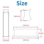 Stainless Steel Guitar Slide Tone Bar  Standard Pearse Bar     