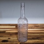 Vtg Jh Cutter Old Bourbon Whiskey Bottle Embossed Barrel Logo Amethyst Glass