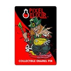 Extremely Limited Leprechaun Enamel Pin  Horror Movie Yellow Glitter