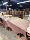Red-brown Saddle Leather Hide Upholstery Whole Full Cow Hide 50 Square Feet
