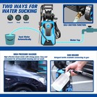 2176 Psi 2 4 Gpm High-pressure Electric Power Cleaner Car Washer Machine Blue