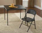 All-steel Metal Folding Chair  Double Braced  Black