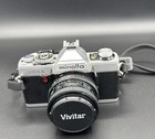 Minolta Vintage 35mm Camera And Accessories Lot As Is Good Condition Untested