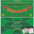Double Sided Poker Mat 36   x72   blackjack Table Topper  Casino Felt Cover  Texas
